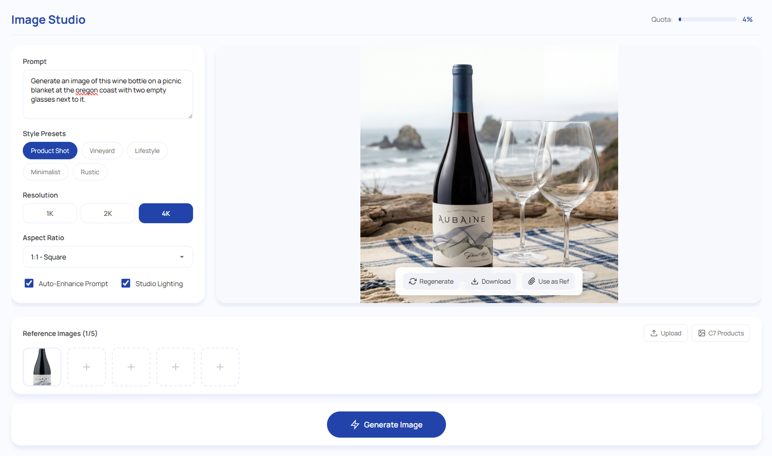 Place your wine in any scene. 