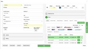 You can ship single or multiple orders are one time