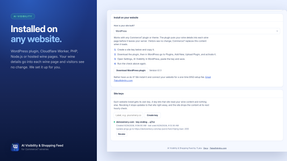 AI Visibility installs on WordPress, Cloudflare, PHP, Node.js or hosted wine pages. We set it up for you.