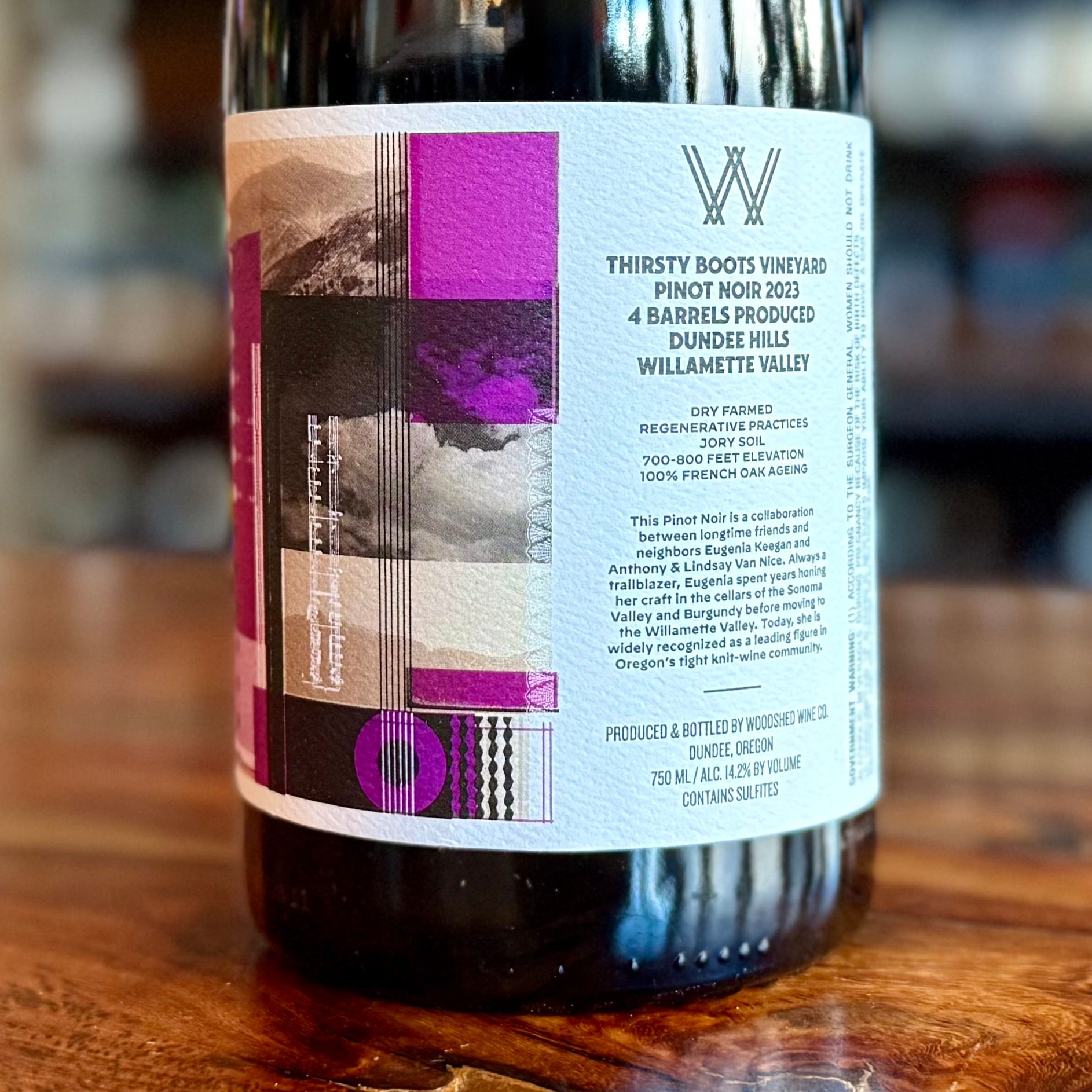 Woodshed 2023 Thirsty Boots Pinot Noir