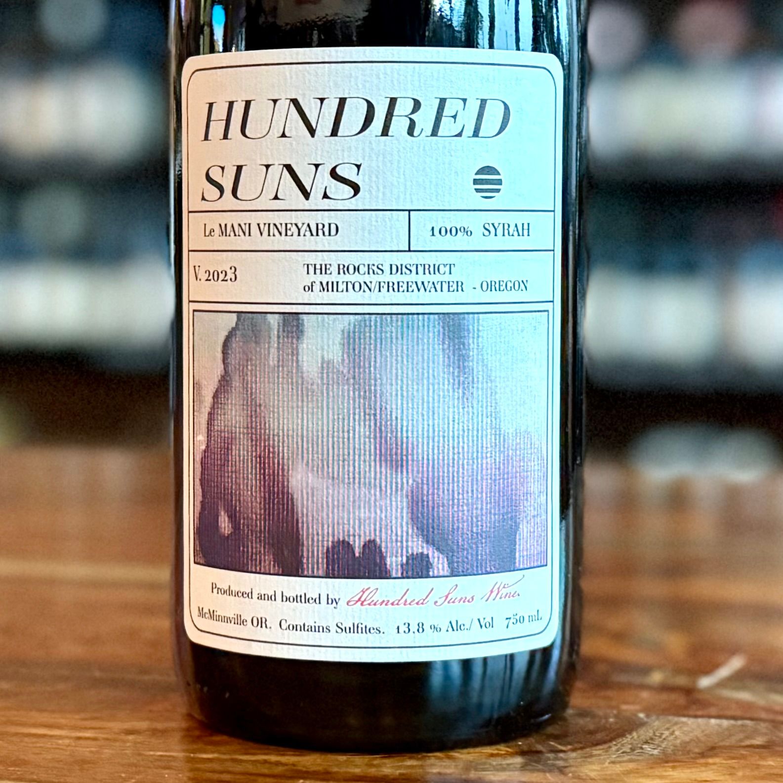 Hundred Suns 2023 Le Mani Vineyard Rocks Syrah