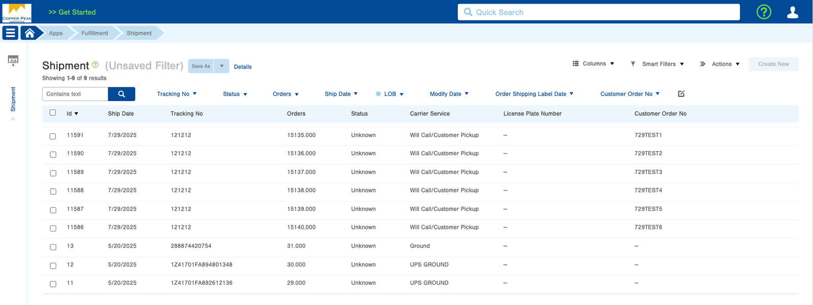Easily track shipments