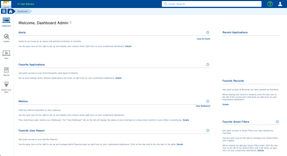 Dashboards for easy navigation
