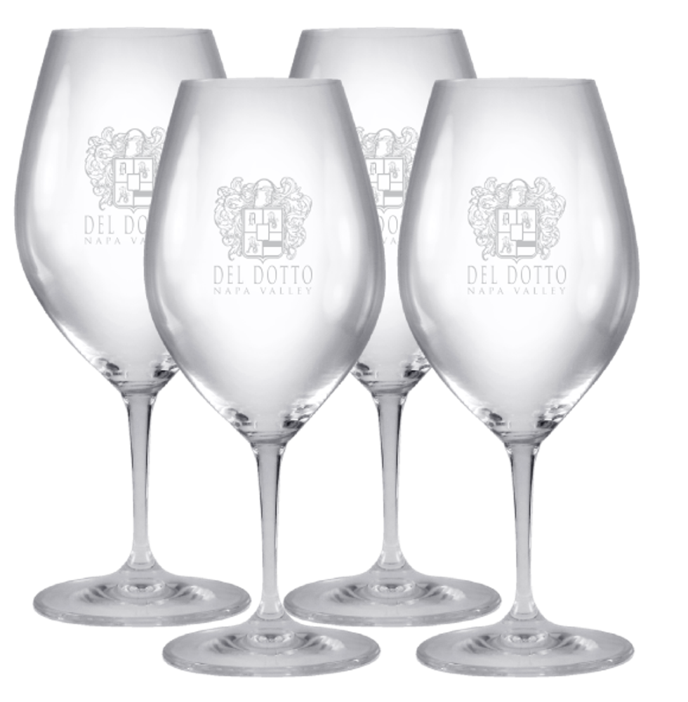 Glass Riedel Magnum w/DD Logo 35oz 4 Pack