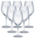 Glass Tasting Room Stemware 6 Pack with Del Dotto Logo 19.5oz