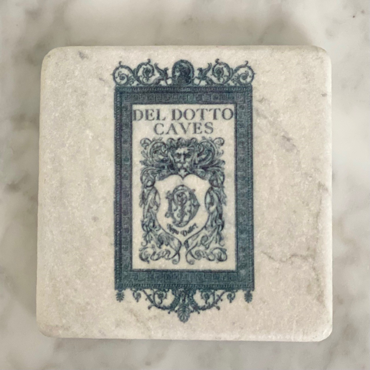 Coaster Marble Cave Label