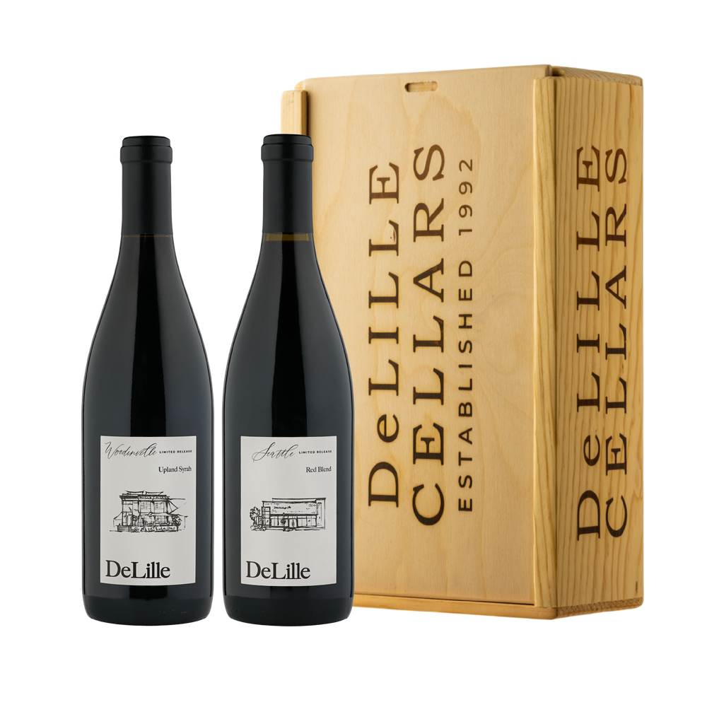 Location Wine Duo in Wood Box