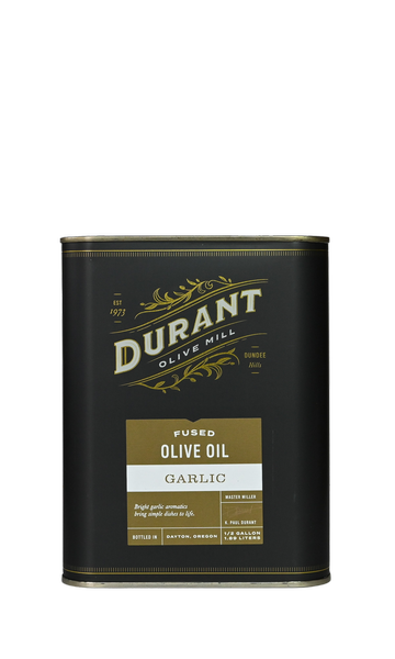 GARLIC FUSED OLIVE OIL - 1/2 GALLON | Durant at Red Ridge Farms