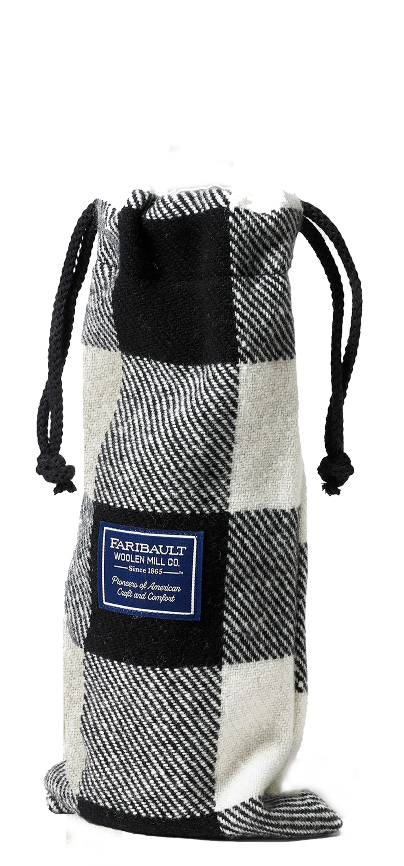Faribault x Frog's Leap Checked Wine Bag