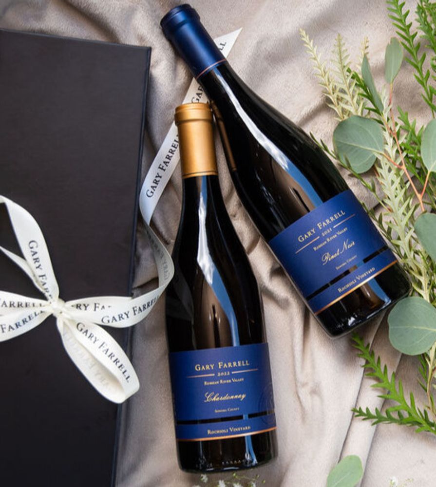 Rochioli Vineyard Pinot Noir & Chardonnay Gift Set