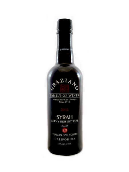 2002 Graziano Syrah Tawny Dessert Wine 20 Year | Graziano Family