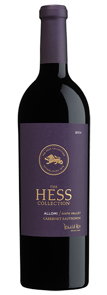 Hess Collection Napa Valley Allomi Cabernet Sauvignon 2017 bottle with label.