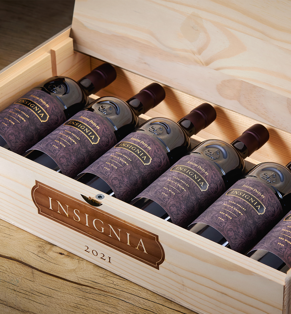 2021 Insignia 6-pack Wood Box | Joseph Phelps Vineyards