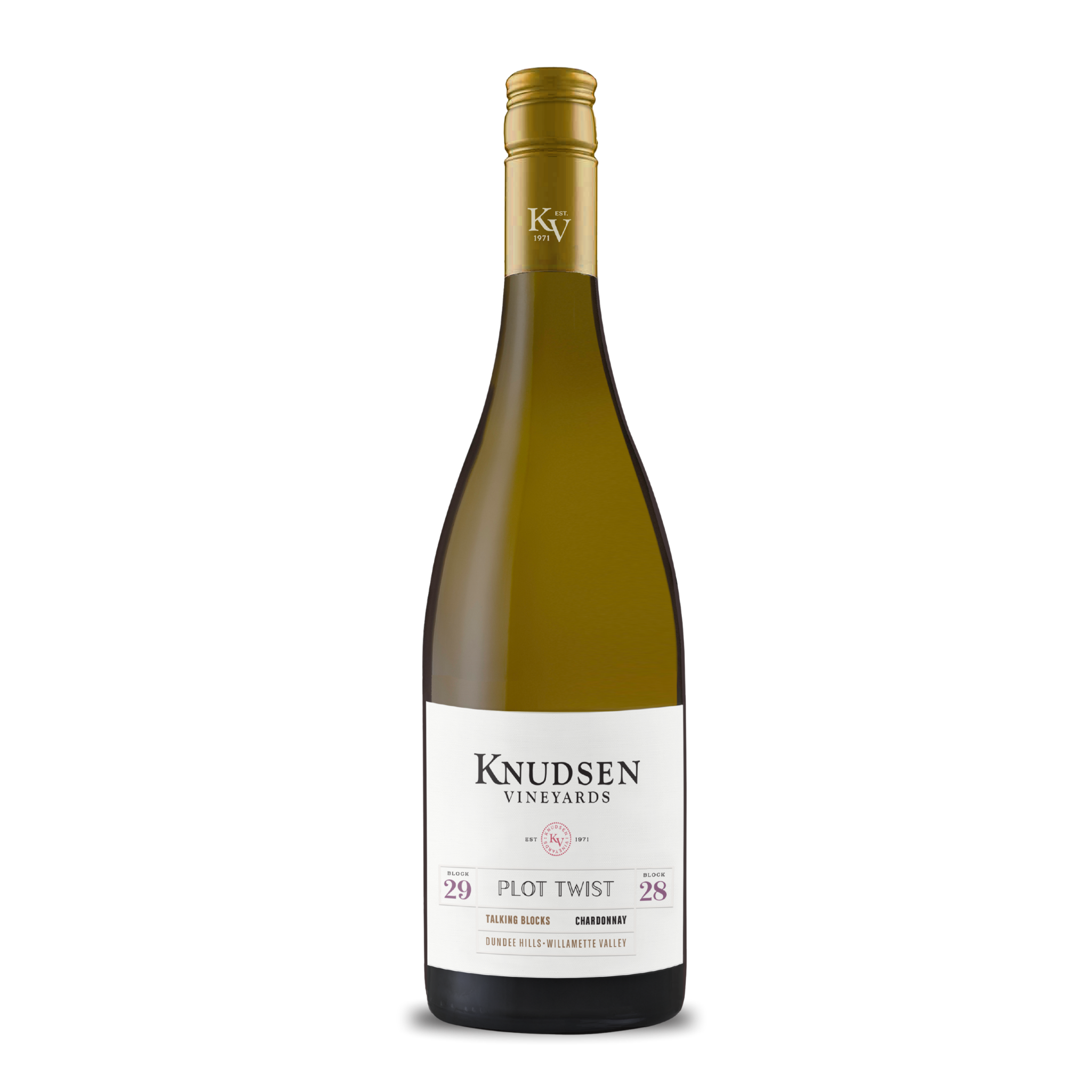 Talking Blocks Series Plot Twist Chardonnay 2022 | Knudsen Vineyards