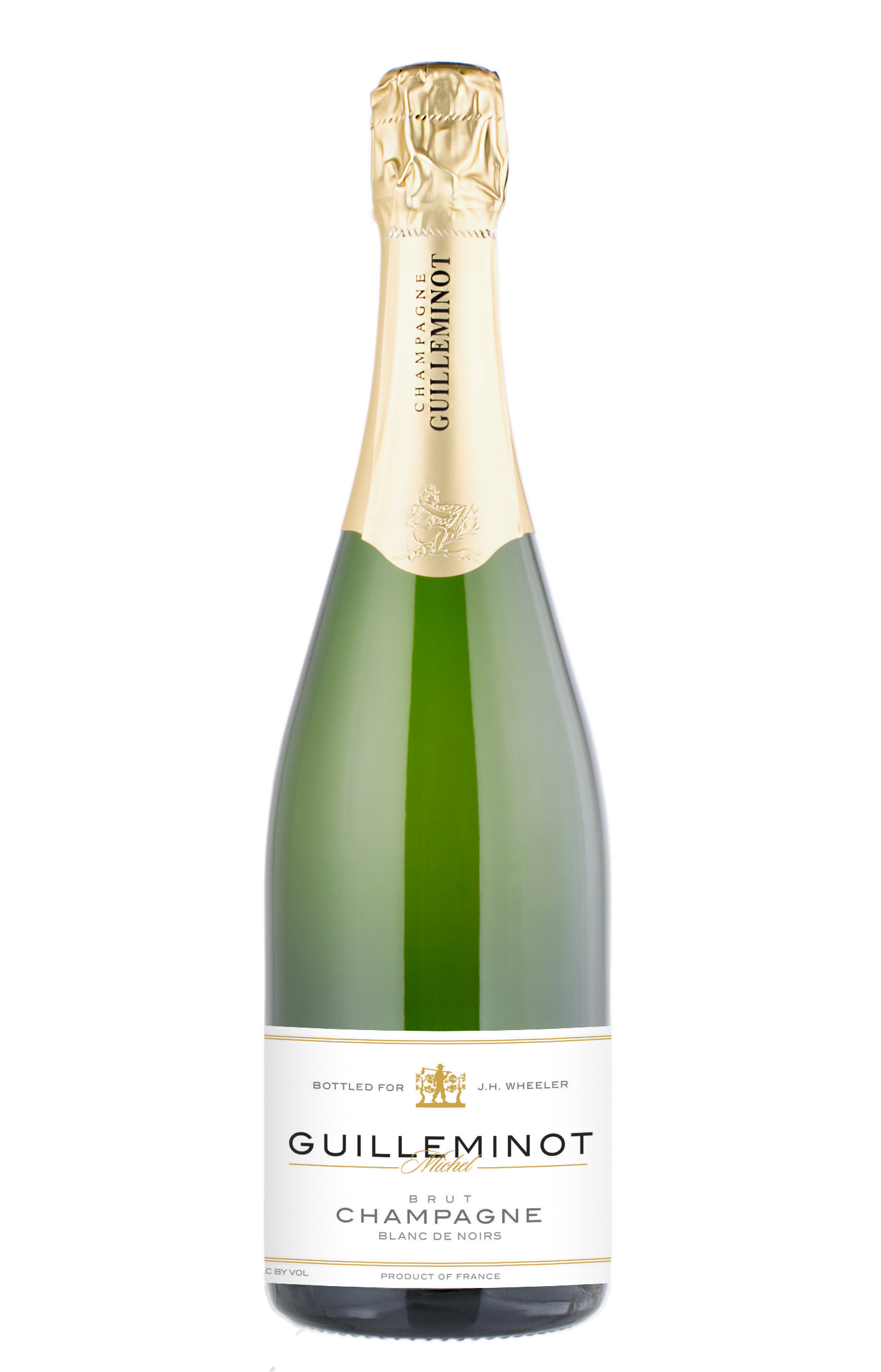 JH Wheeler Cuvée, Champagne bottle