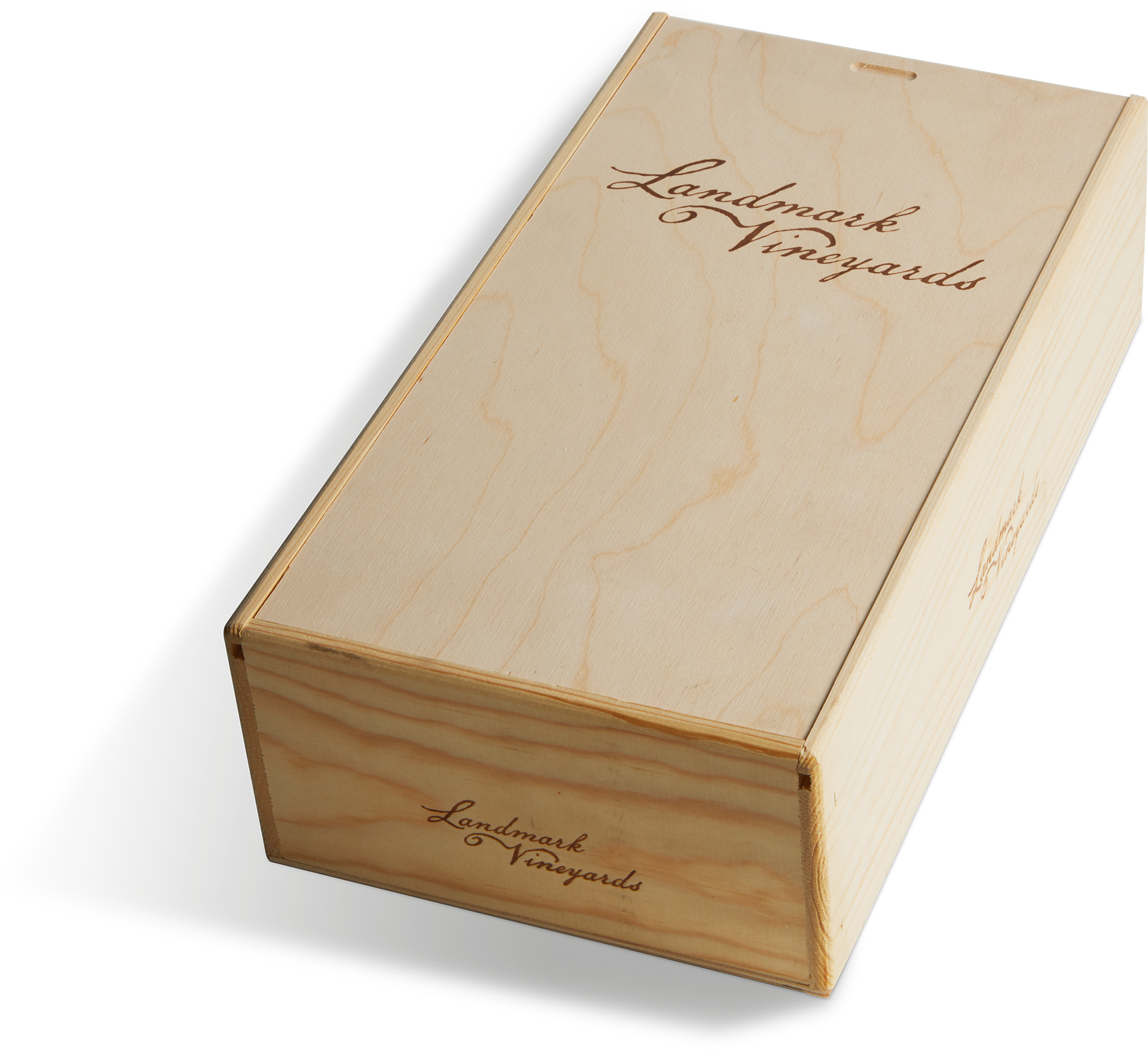 2-Bottle Wood Box | Landmark Vineyards