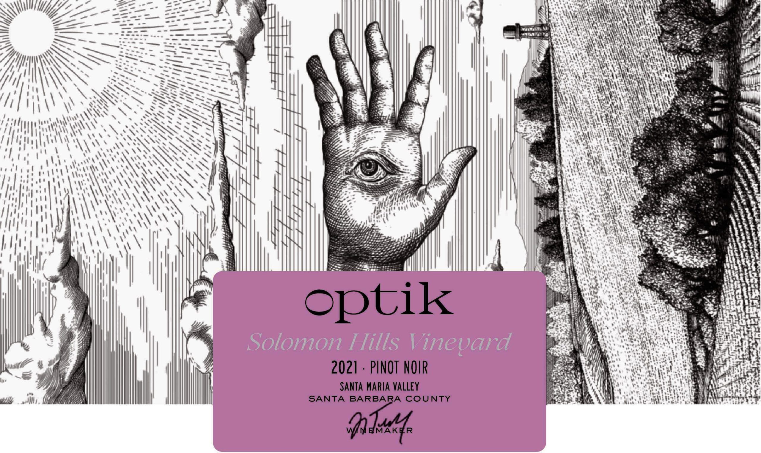2021 Optik Pinot Noir, Solomon Hills Vineyard