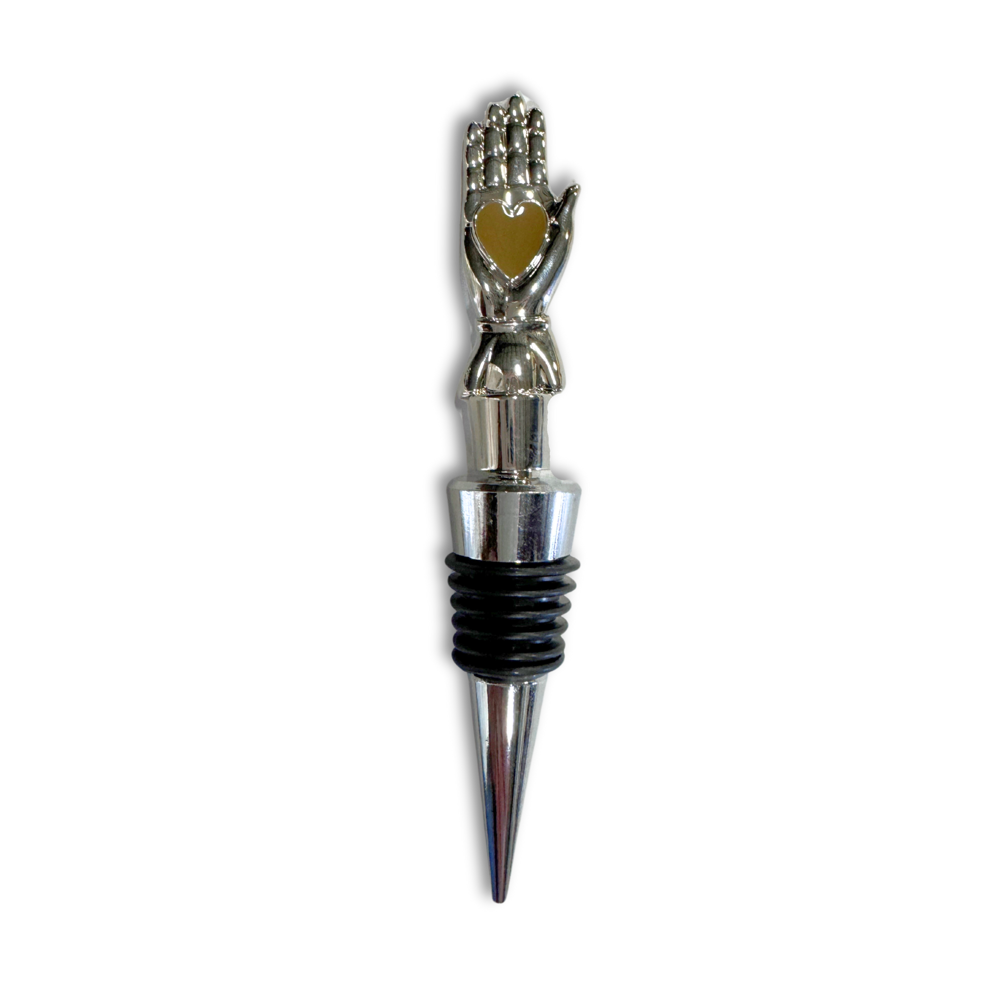 Hand on Heart Bottle Stopper