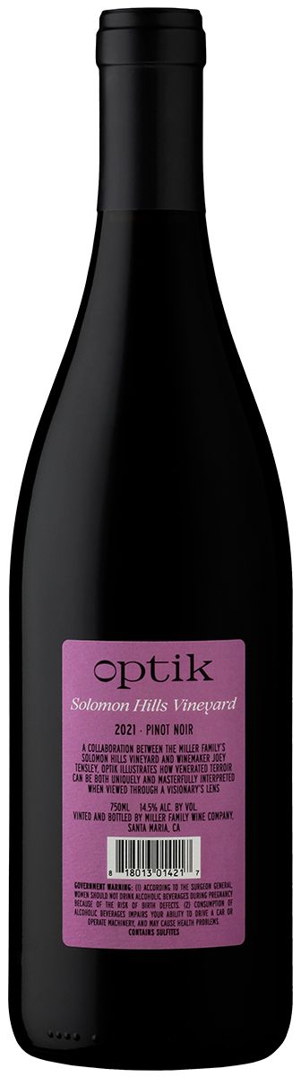 2021 Optik Pinot Noir, Solomon Hills Vineyard