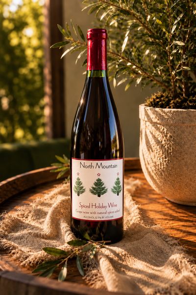 Spiced Holiday Wine bottle