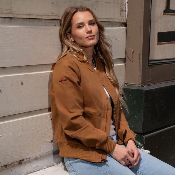 Women’s Brown Bomber Jacket