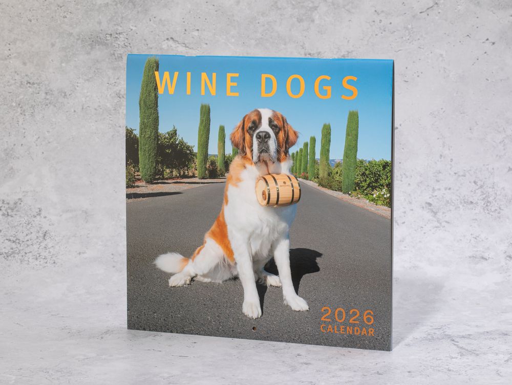 Wine Dogs 2026 Calendar