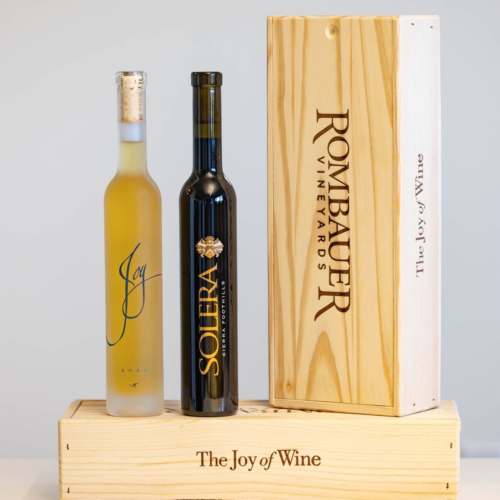 2 Bottle Dessert Wood Box