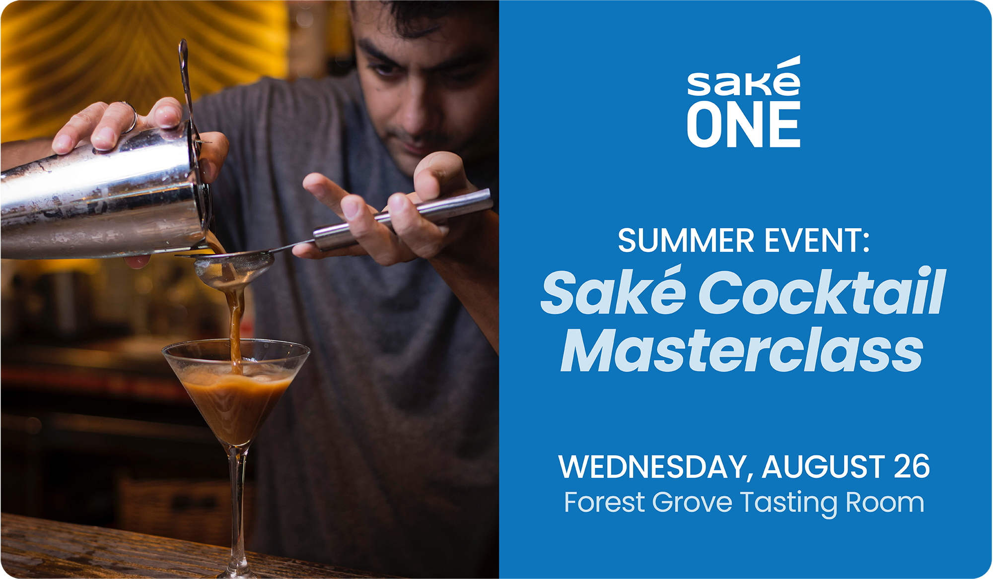 Shake Up Your Summer: The Saké Cocktail Masterclass (August 26)