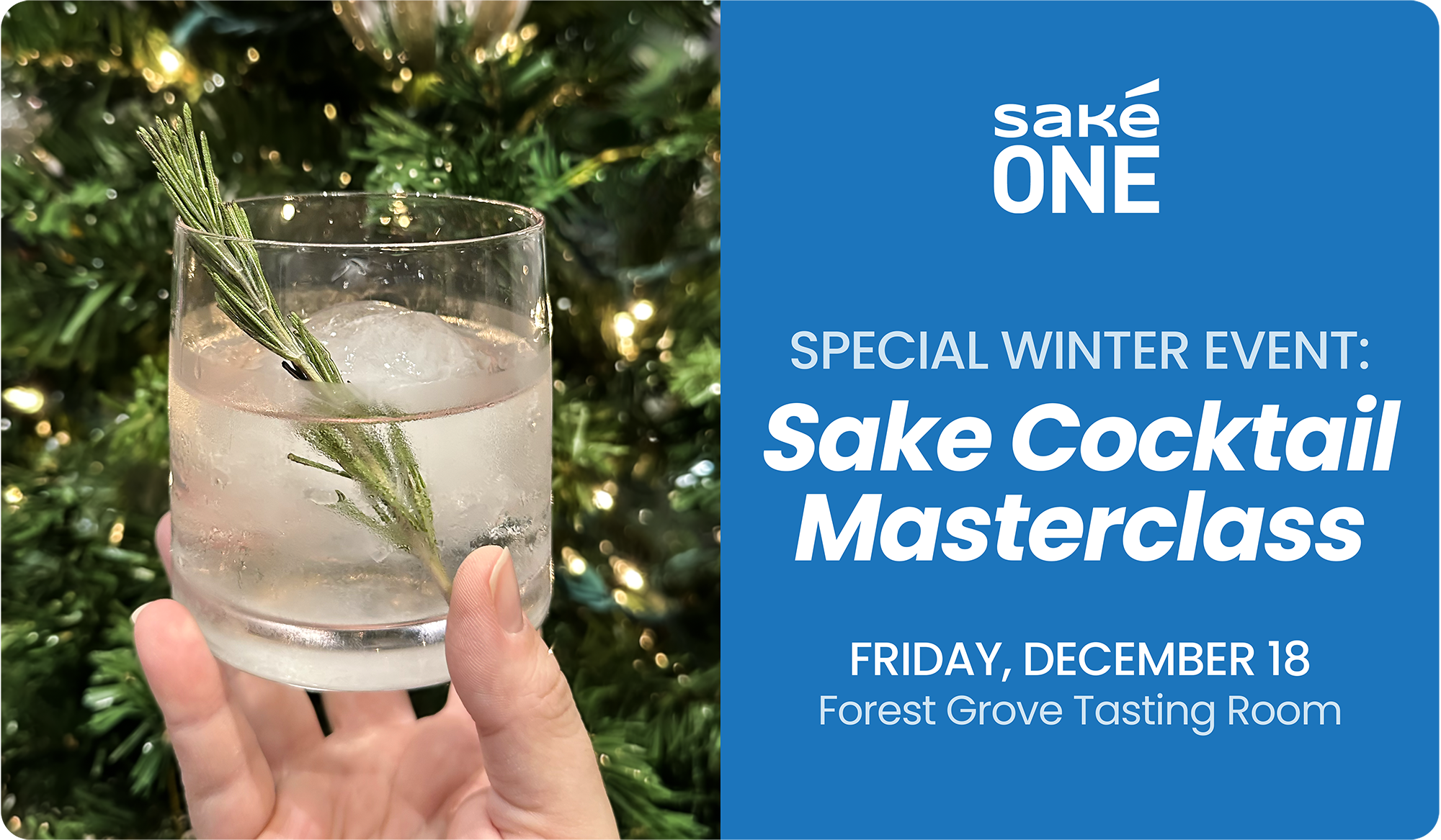 Winter Rice & Spice: The Saké Cocktail MasterClass (December 18)