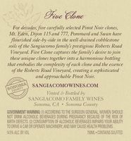 2023 Five Clone Pinot Noir | Sangiacomo Family Wines