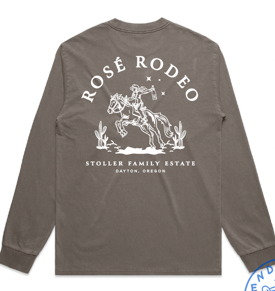 Stoller Long Sleeve Grey Rosé Rodeo Shirt