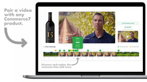 Cutting-edge heatmap with markers that reveal every moment that sold wine. Click any marker to watch the scene that sold wine.