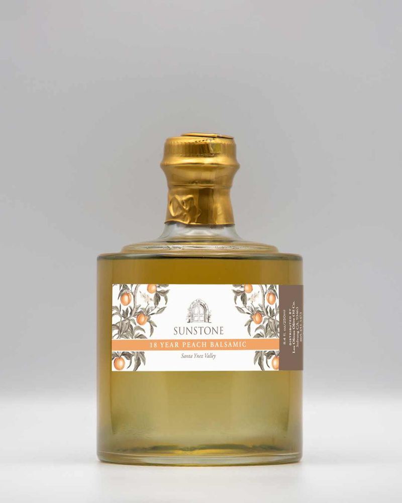 Peach Balsamic Vinegar - 18 Year Aged | Sunstone Winery