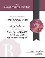 2021 Chardonnay, Pratt Vineyard, Vine Hill Road | Tongue Dancer Wines