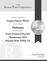 2021 Chardonnay, Pratt Vineyard, Vine Hill Road | Tongue Dancer Wines