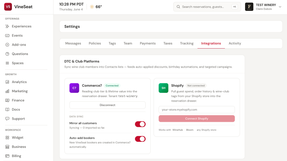 Connecting VineSeat and Commerce7 is quick and easy, and includes enhanced two-day integration functionality.