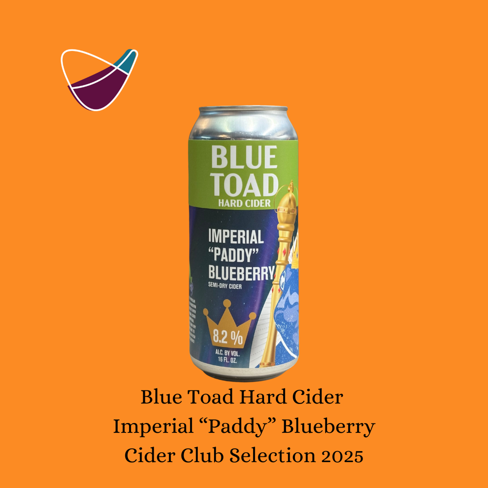 Blue Toad Hard Cider Imperial “Paddy” Blueberry Semi Dry