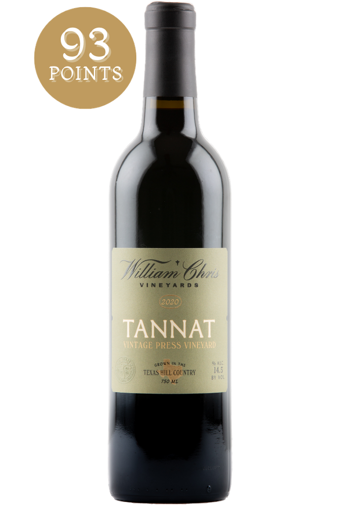 2020 Tannat - Vintage Press Vineyard | William Chris Vineyards